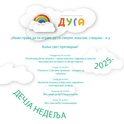 Дечја недеља 2025. године