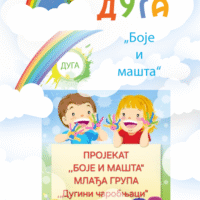 Пројекат „Боје и машта“ млађа васпитна група вртића „Дуга“ васпитачице Бојана Симовић и Ана Павловић 2024/25