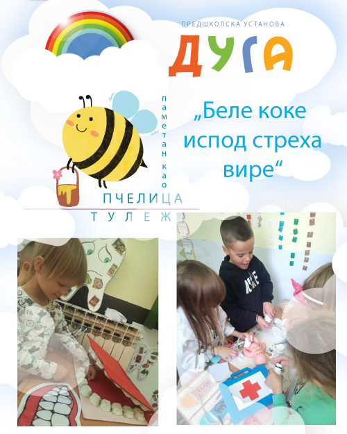 You are currently viewing Пројекат „Беле коке испод стреха вире“ припремно предшколска група са васпитачицом Оливером Милачић у вртићу „Пчелица“ у Тулежима